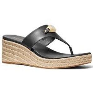 Michael Michael Kors Women's black sandal "tilly" sz 6.5M New espadrille wedge